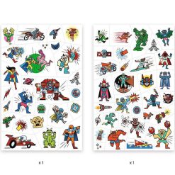 Djeco Tatouages 'Heroes Vs Villains' Djeco 9614 Tatouages Enfants, Maquillage