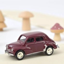 NOREV Renault 4Cv Bordeaux 1950 Norev 1/64 Jouets Garage, Voitures