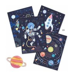 Djeco Cartes Gratter 'Mission Cosmique' Djeco 9727 Cartes Gratter