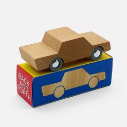 Waytoplay Toys Voiture En Bois Naturel Waytoplay "Back And Forth" Jouets Garage, Voitures