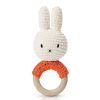 Peluches Miffy & Snoopy Hochet Anneau De Dentition Miffy En Crochet - Just Dutch - Orange Jouets D' Veil, Hochets