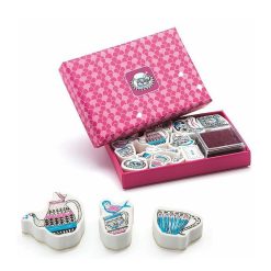 Djeco Mini Coffret Motifs Tamponner 'Tea Time' Djeco 9787 Tampons