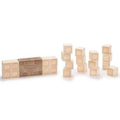 Uncle Goose Cubes 'Chiffres' En Bois Naturel Uncle Goose Jouets Cubes En Bois