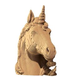 Cartonic Puzzle Sculpture 3D En Carton - Licorne - Cartonic Jeux De Construction