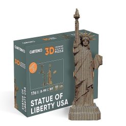 Cartonic Puzzle Sculpture 3D En Carton - Statue De La Libert - Cartonic Jeux De Construction