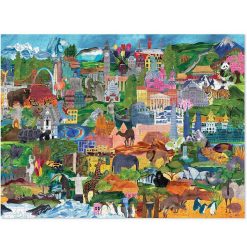 Crocodile Creek Puzzle Famille 'Image Du Monde' 1000 Pcs Crocodile Creek Puzzles D S 8 Ans, 500 Pcs Et +