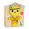 Djeco Dressup-Mix, 6 Puzzles 3 Pi Ces Djeco 1678 Jouets Encastrer, Empiler