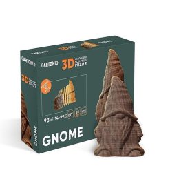 Cartonic Puzzle Sculpture 3D En Carton - Gnome - Cartonic Jeux De Construction