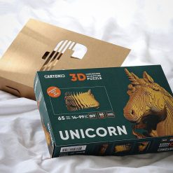 Cartonic Puzzle Sculpture 3D En Carton - Licorne - Cartonic Jeux De Construction