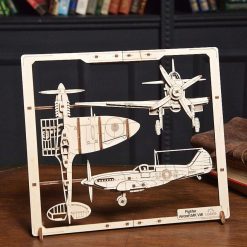 UGEARS models Avion De Chasse Ugears Puzzle 2,5D En Bois Jeux De Construction