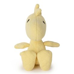 Peluches Miffy & Snoopy Peluche Woodstock En Tissu Matelass Jaune - 15Cm En Bo Te Cadeau Peluches Naissance, Doudous