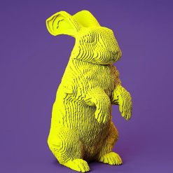 Cartonic Puzzle Sculpture 3D En Carton - Lapin - Cartonic Jeux De Construction