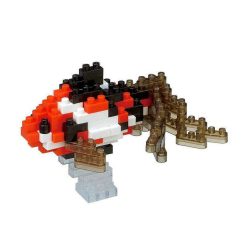 nanoblock Poisson Voile De Chine Rouge, Noir Et Blanc Nanoblock Jeux De Construction