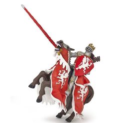 Papo Cheval Du Roi Au Dragon Rouge Papo 39388 Ch Teau Fort En Bois