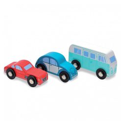 Papo Set De 3 Petites Voitures En Bois Papo 60510 Jouets Garage, Voitures