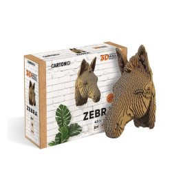 Cartonic Troph E Mural D Coratif - Sculpture 3D En Carton - Z Bre - Wall Puzzle Cartonic Jeux De Construction