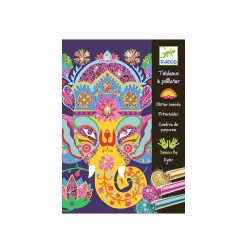 Djeco Animaux Paillettes, Tableaux Pailleter Djeco Djo 9502 Sables Color S, Paillettes