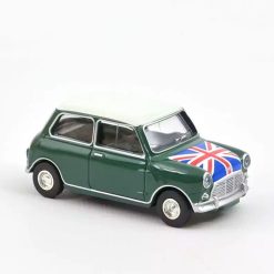 NOREV Mini Cooper S 1964 Verte Drapeau Anglais, Voiture Norev 1/64 Jouets Garage, Voitures