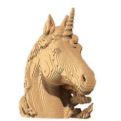 Cartonic Puzzle Sculpture 3D En Carton - Licorne - Cartonic Jeux De Construction