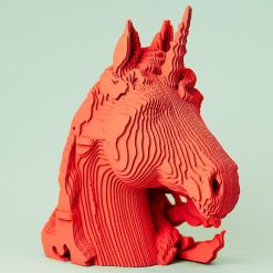 Cartonic Puzzle Sculpture 3D En Carton - Licorne - Cartonic Jeux De Construction