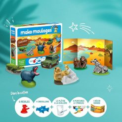 Mako moulages Mako Moulages Animaux De La Savane, Coffret 6 Moules 39010 Jeux De Soci T