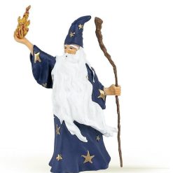 Papo Merlin L'Enchanteur, Figurine Papo 39005 Ch Teau Fort En Bois