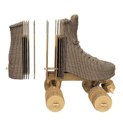 Cartonic Puzzle Sculpture 3D En Carton - Roller Skate - Cartonic Jeux De Construction