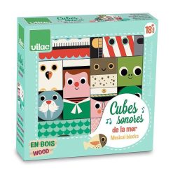 VILAC Cubes Sonores De La Mer, Vilac 7718 Jouets Cubes En Bois