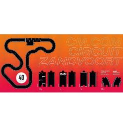 Waytoplay Toys Circuit De Route Flexible Waytoplay, Coffret Zandvoort 40 Pcs Jouets Garage, Voitures