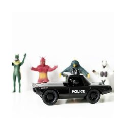 Playforever Voiture Playforever Maverick Police Noire Jouets Garage, Voitures