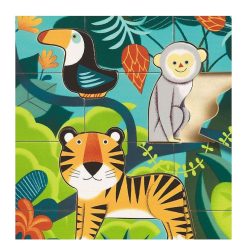 Djeco Puzzle En Bois 'Puzzlo Jungle' 15 Pcs Djeco 1810 Puzzles D S 2 Ans: 2, 12 Et 24 Pcs