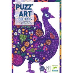 Djeco Puzzle Puzz'Art Paon 500 Pcs Djeco 7669 Puzzles D S 8 Ans, 500 Pcs Et +