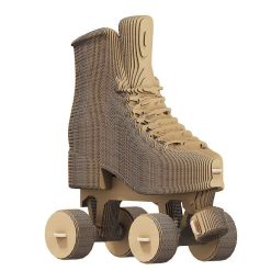 Cartonic Puzzle Sculpture 3D En Carton - Roller Skate - Cartonic Jeux De Construction