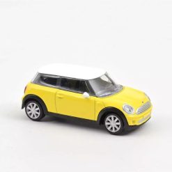 NOREV Mini Cooper One Jaune, Voiture Jouet Norev 1/64 Jouets Garage, Voitures