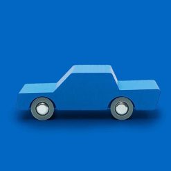 Waytoplay Toys Voiture En Bois Waytoplay Bleue "Back And Forth" Jouets Garage, Voitures