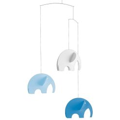 Flensted Mobiles Mobile En Papier "El Phants Bleus" Flensted Mobiles Mobiles Flensted