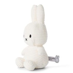 Peluches Miffy & Snoopy Peluche Miffy En Velours C Tel Blanc Cr Me 23Cm Peluches Naissance, Doudous