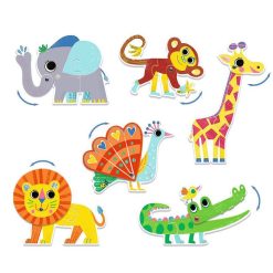 Djeco 6 Puzzles Duo "Articulo Animaux" Djeco 8262 Puzzles 1Er Age