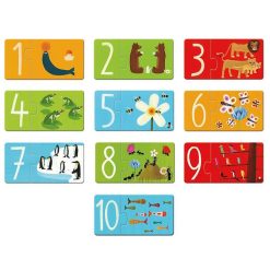 Djeco 10 Puzzles Duo "Chiffres" Djeco 8151 Puzzles 1Er Age