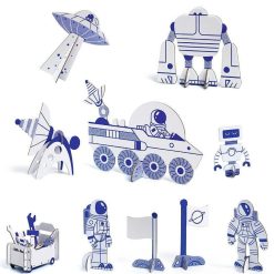 Djeco Kit Fus E Spatiale Diy Djeco 8009 Color. Assemble. Play Dessin, Peinture, Coloriage