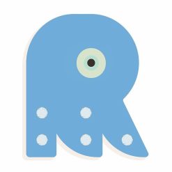 Djeco Lettre R En Bois Djeco Animaux Graphiques / Bleu D Coration Enfants