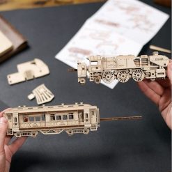 UGEARS models Locomotive Vapeur Ugears Puzzle 2,5D En Bois Jeux De Construction