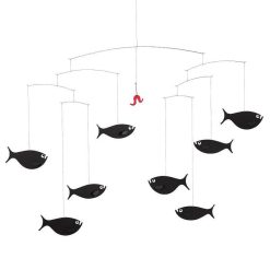 Flensted Mobiles Mobile En Papier "Banc De Poissons" Flensted Mobiles Mobiles Flensted