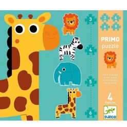 Djeco Puzzle Primo Dans La Jungle Djeco 7135 Puzzles D S 2 Ans: 2, 12 Et 24 Pcs