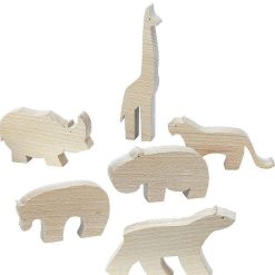 VILAC Pack Figurines D'Animaux En Bois De Pompon, Vilac 9103 Jouets D' Veil, Hochets