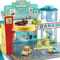 Djeco Garage En Bois Crazy Motors Djeco 5495 Jouets Garage, Voitures