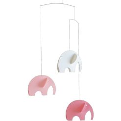 Flensted Mobiles Mobile En Papier "El Phants Roses" Flensted Mobiles Mobiles Flensted