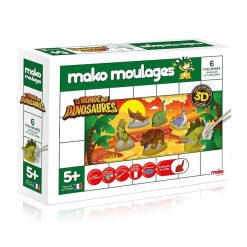 Mako moulages Mako Moulages Le Monde Des Dinosaures, Coffret 6 Moules 39018 Jeux De Soci T