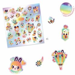 Djeco Stickers Iridescents 'Lovely Rainbow' Djeco 9264 Autocollants Et D Calcomanies