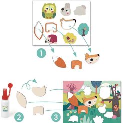 Djeco Premiers Collages Pour Les Tout-Petits Djeco 9874 Bricolage Enfant